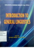 Introduction To General Linguistics