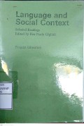 Language And Social Context