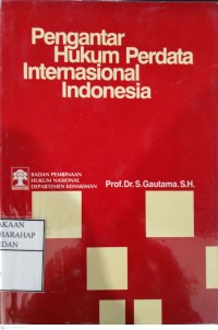 Pengantar Hukum Perdata Internasional Indonesia