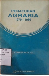 Peraturan Agraria 1979-1980