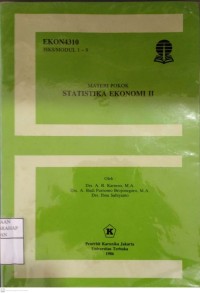 Image of Materi Pokok Statistika Ekonomi II