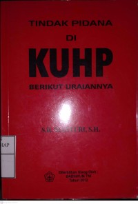 Tindak Pidana Di KUHP
