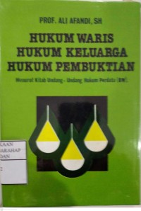 Hukum Waris, Hukum Keluarga dan Hukum Pembuktian