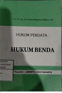 Hukum Perdata :Hukum Benda