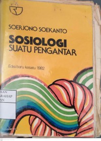 Sosiologi Suatu Pengantar