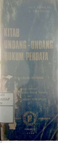 Kitab Undang-undang Hukum Perdata Cet.13