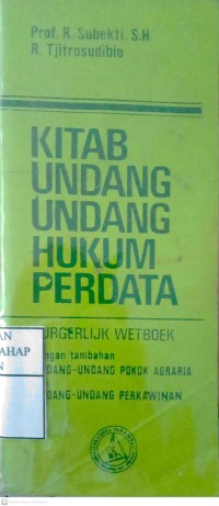Kitab Undang-undang Hukum Perdata Cet.25